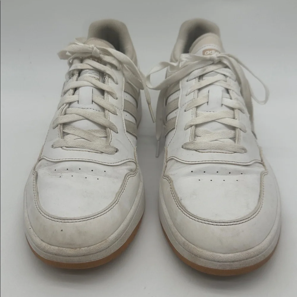 adidas HOOPS 3.0 BASKETBALL LOW Footwear White Metal-Gray Mens Size 11.0